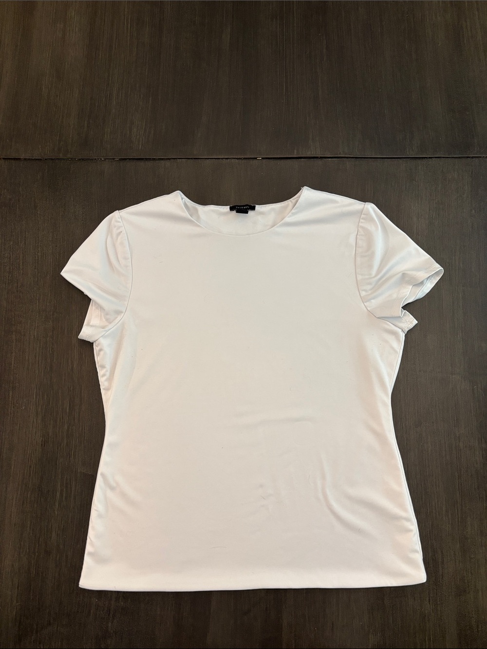 Halogen White Short Sleeve Crewneck Tee